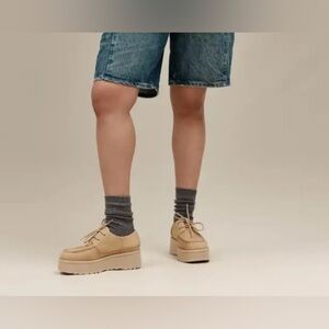 UGG Women's CITYFUNC Shoe Platform, Mustard Seed Nubuck, 9.5